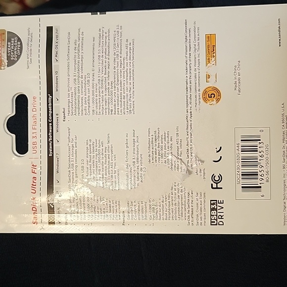 New SanDisk ULTRA FIT 32GB USB Flash Drive USB 3.1 - Picture 5 of 5